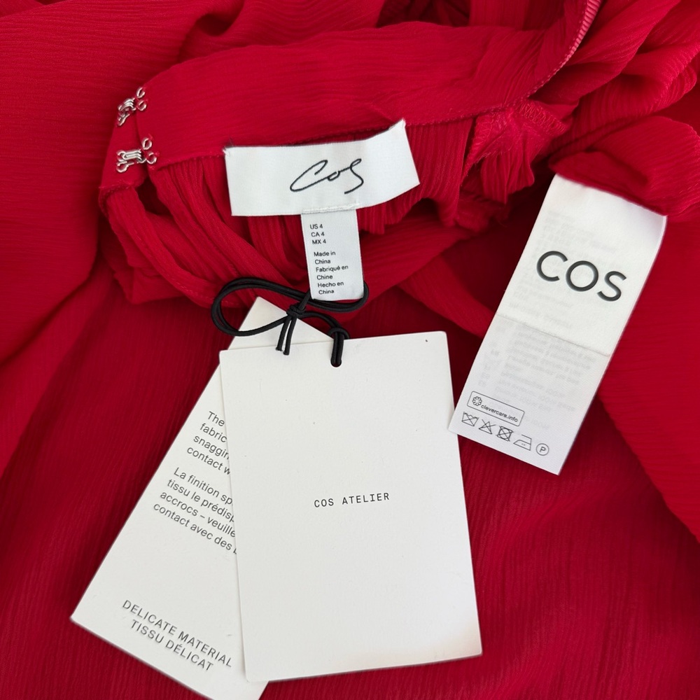 COS Atelier. The Crinkled Silk-Chiffon Silk Blouse. Brand New. Retail Price:$225 - Picture 5 of 16